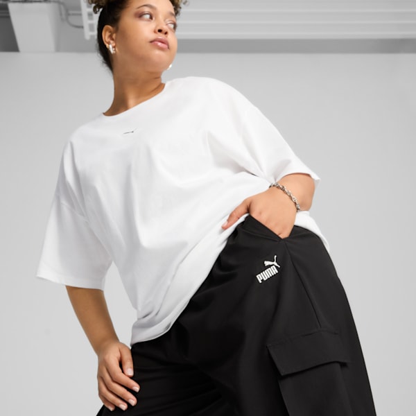 Pantalon cargo Essentials Small avec logo n<sup>o</sup> 1 Femme, PUMA Black, extralarge
